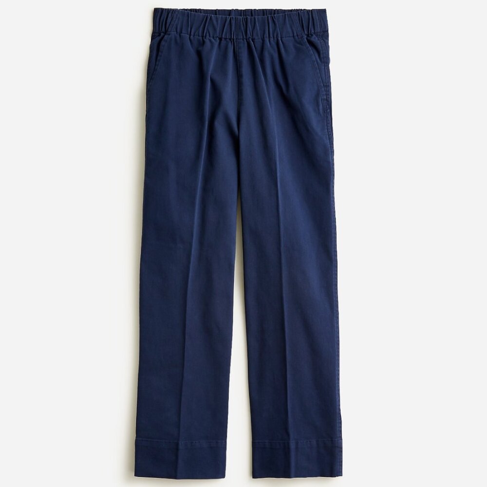 NWT JCREW Astrid wide-leg chino pant